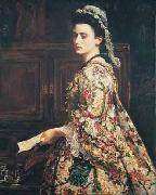 Sir John Everett Millais Vanessa Sweden oil painting artist